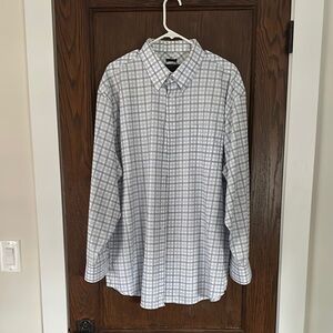 Jos Bank's Reserve Men's Blue Plaid Shirt - 18-35